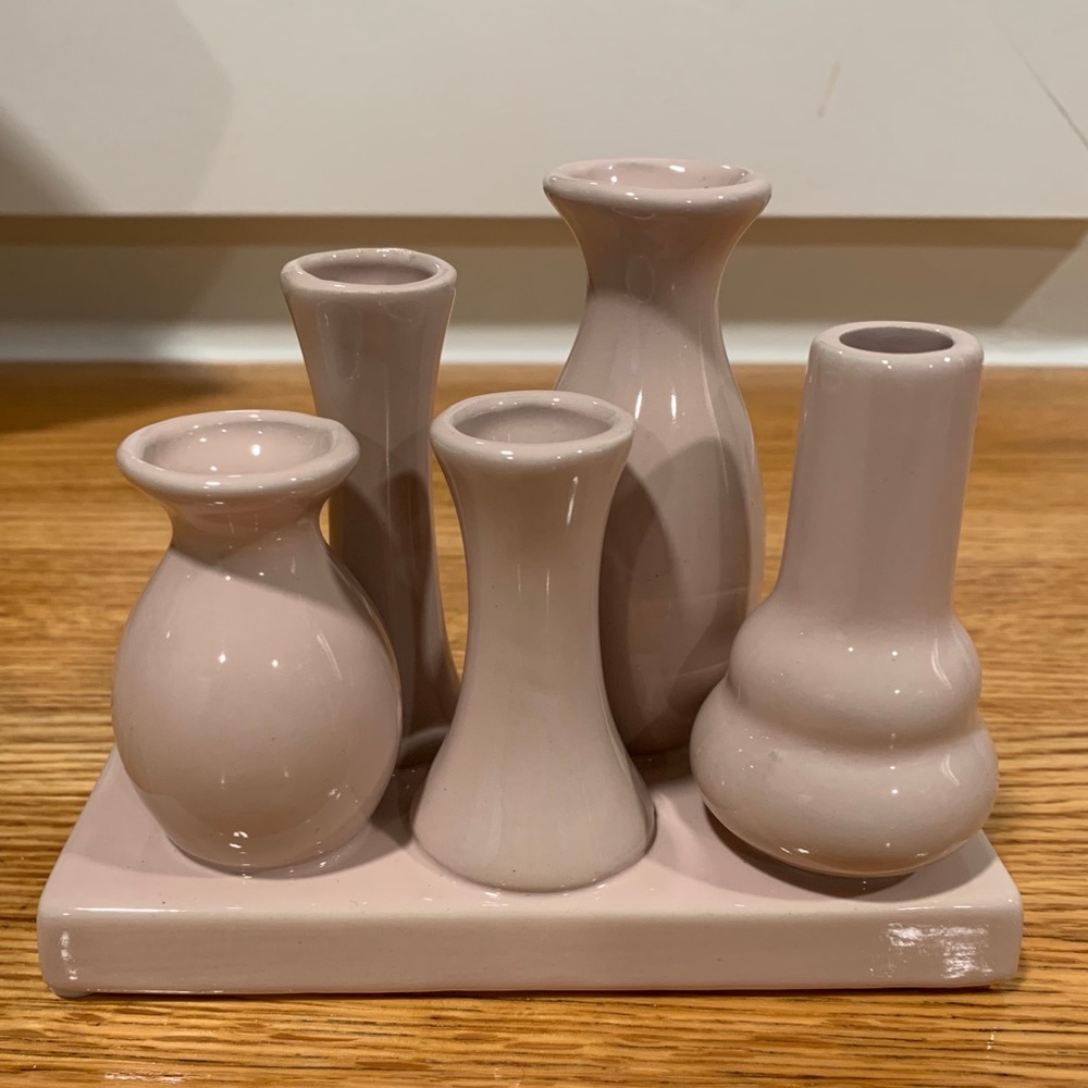 Boho modern blush pink vase 🌸